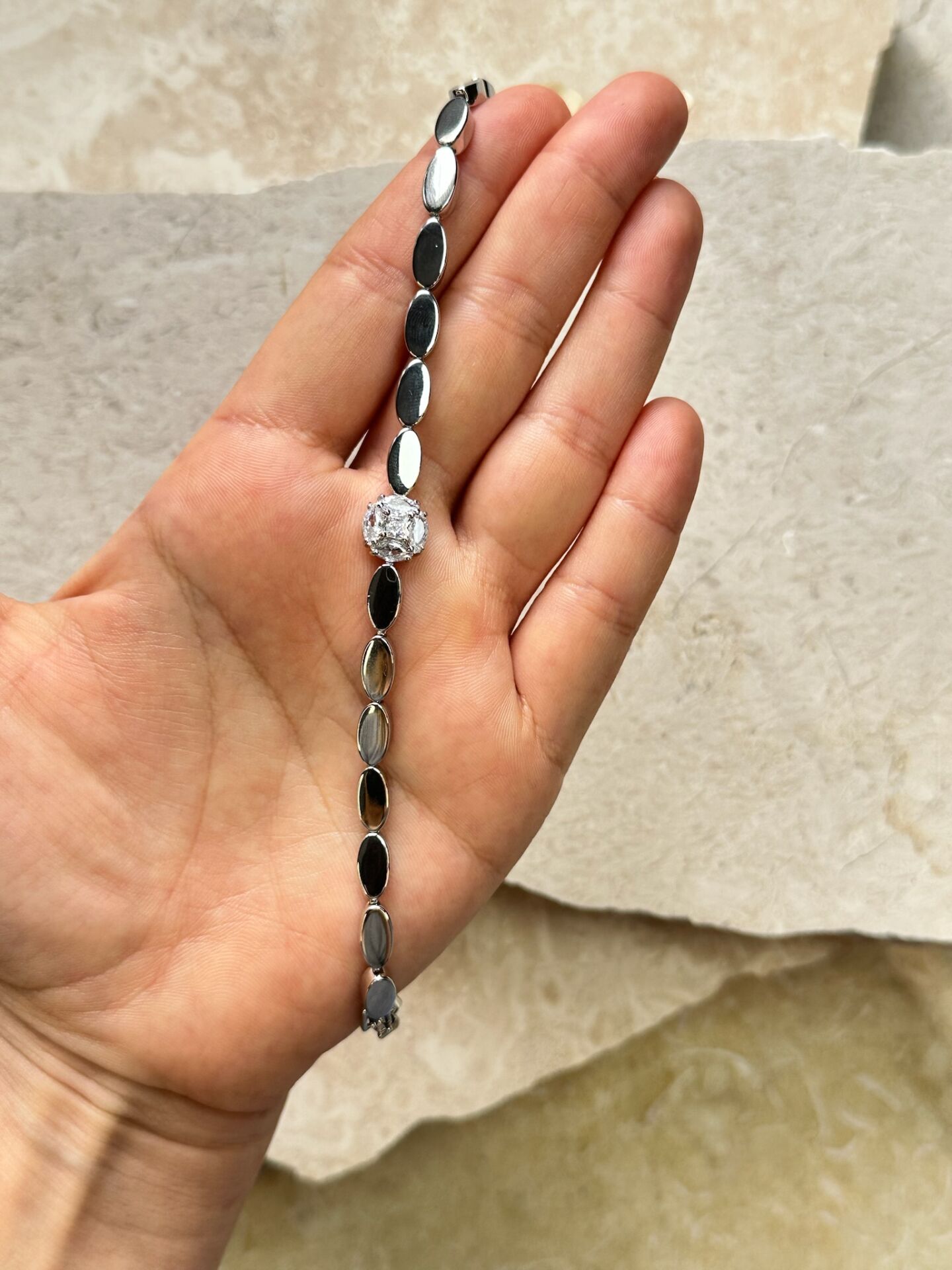 Premium Bileklik | VIP Özel Seri | Xuping Tarzı Işıltı | Silver Renk