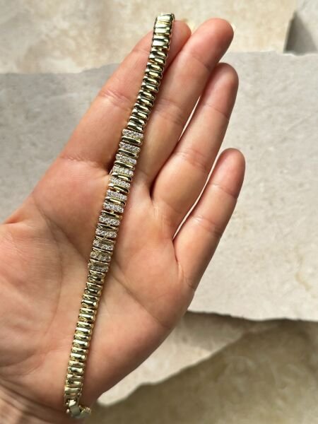 Xuping VIP Özel Seri | Premium Altın Kaplama Bileklik | Işıltılı & Şık Dokunuş | Gold Renk