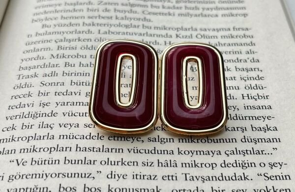 Premium Altın Kaplama Küpe | VIP Özel Seri | Xuping Tarzı Işıltı Koyu Pembe