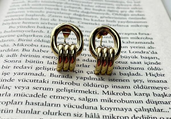 Premium Altın Kaplama Küpe | VIP Özel Seri | Xuping Tarzı Işıltı | Gold Renk