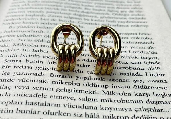 Premium Altın Kaplama Küpe | VIP Özel Seri | Xuping Tarzı Işıltı | Gold Renk