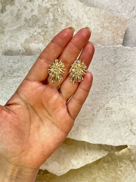 Premium Altın Kaplama Küpe | VIP Özel Seri | Xuping Tarzı Işıltı Gold