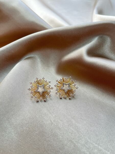 Premium Altın Kaplama Küpe | VIP Özel Seri | Xuping Tarzı Işıltı | Gold Renk