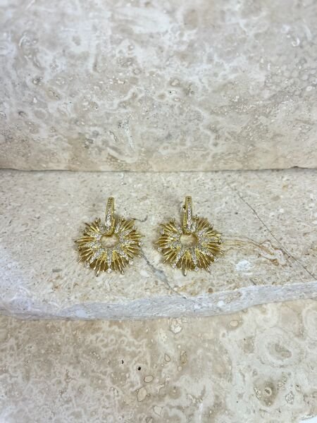 Premium Altın Kaplama Küpe | VIP Özel Seri | Xuping Tarzı Işıltı | Gold Renk