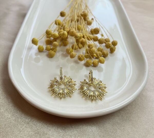 Premium Altın Kaplama Küpe | VIP Özel Seri | Xuping Tarzı Işıltı | Gold Renk