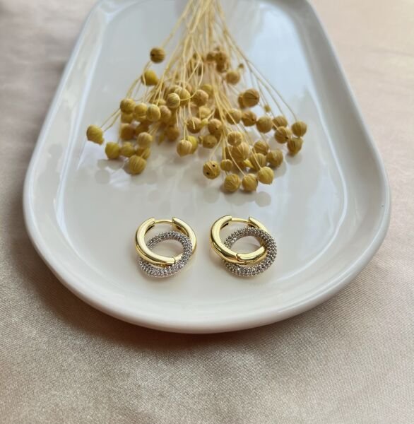 Premium Altın Kaplama Küpe | VIP Özel Seri | Xuping Tarzı Işıltı | Gold-Silver Renk