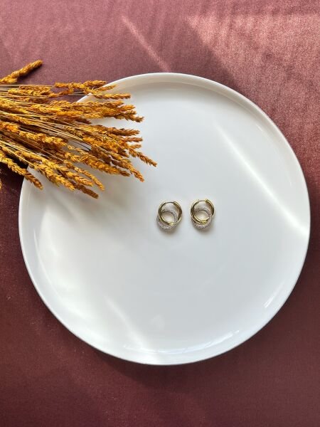 Premium Altın Kaplama Küpe | VIP Özel Seri | Xuping Tarzı Işıltı | Gold-Silver Renk