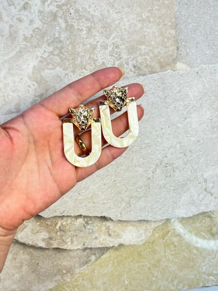 Premium Altın Kaplama Küpe | VIP Özel Seri | Xuping Tarzı Işıltı Krem