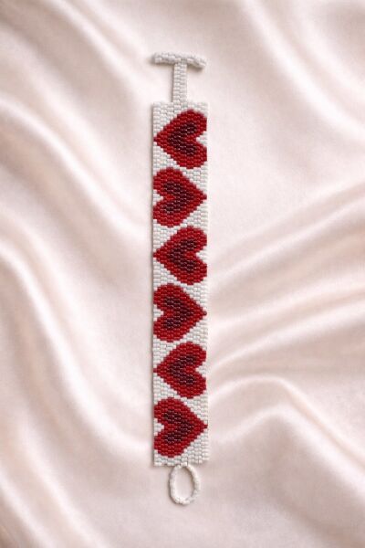 Miyuki Kalp Desenli Bileklik | El Yapımı