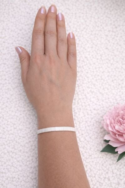 Miyuki Tila Düz Renk Minimal Bileklik | El Yapımı | Ayarlanabilir