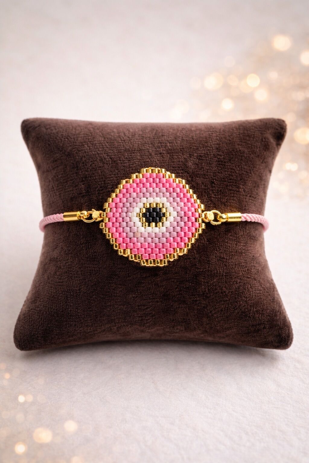 Miyuki Nazar Boncuğu Figürlü İp Bileklik | El Yapımı | Ayarlanabilir