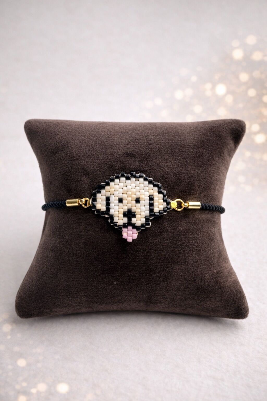 Miyuki Sevimli Köpek Figürlü İp Bileklik | El Yapımı | Ayarlanabilir