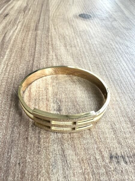 Çelik Kelepçe | 316L Paslanmaz Çelik | Gold Renk | Suya Dayanıklı