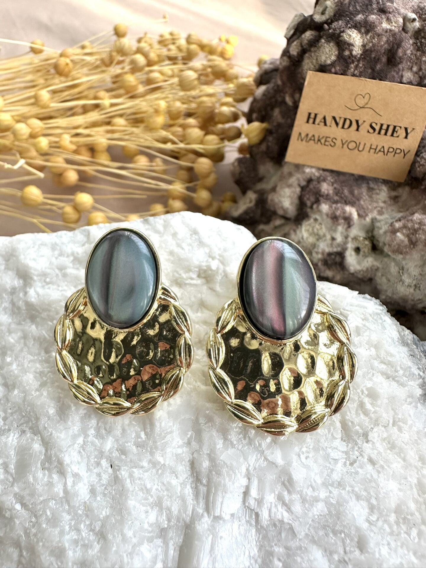 Modern Tasarım Küpe | Trend Model - Yazlık Stil - Gold Renk