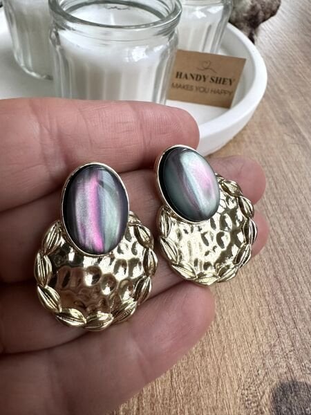 Modern Tasarım Küpe | Trend Model - Yazlık Stil - Gold Renk
