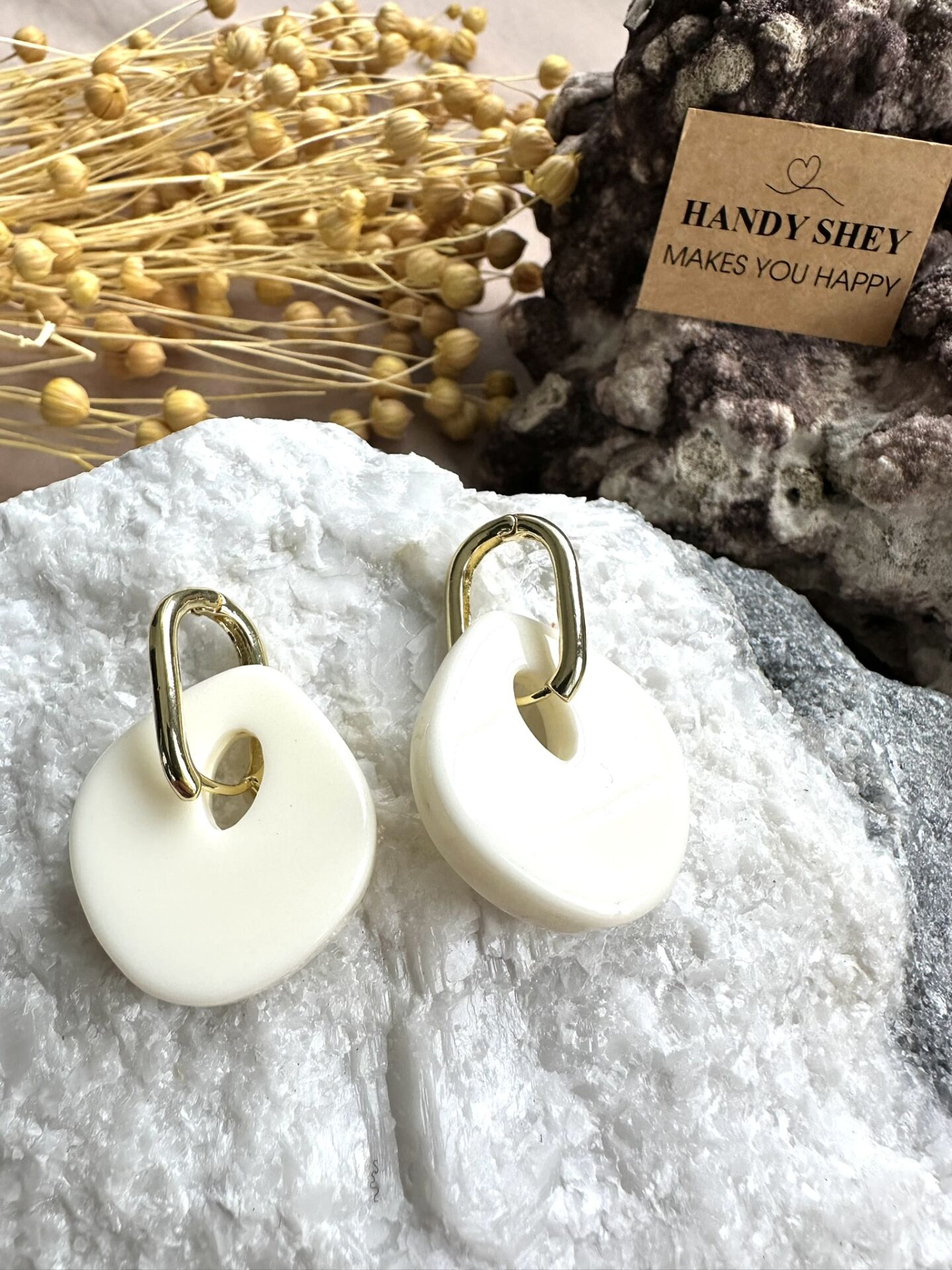 Modern Tasarım Küpe | Trend Model - Yazlık Stil - Gold Renk