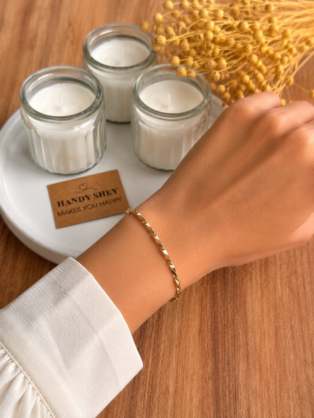 Modern Zincir Premium Altın Kaplama Bileklik | VIP Özel Seri | Xuping Tarzı Işıltı | Gold Renk