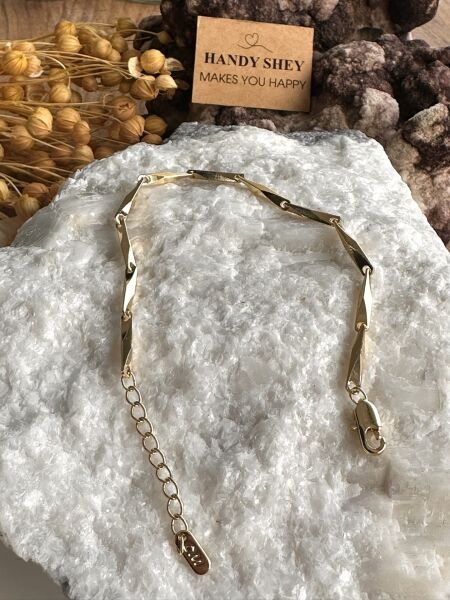 Modern Zincir Premium Altın Kaplama Bileklik | VIP Özel Seri | Xuping Tarzı Işıltı | Gold Renk