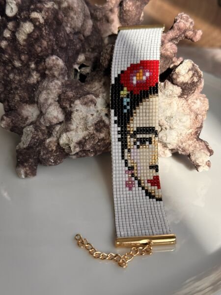 Frida Kahlo - Miyuki Boncuk Bileklik | El Yapımı | Ayarlanabilir