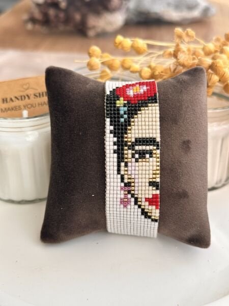 Frida Kahlo - Miyuki Boncuk Bileklik | El Yapımı | Ayarlanabilir