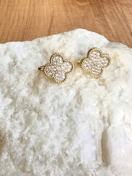 Çelik Küpe | 316L Paslanmaz Çelik | Gold Renk | Suya Dayanıklı