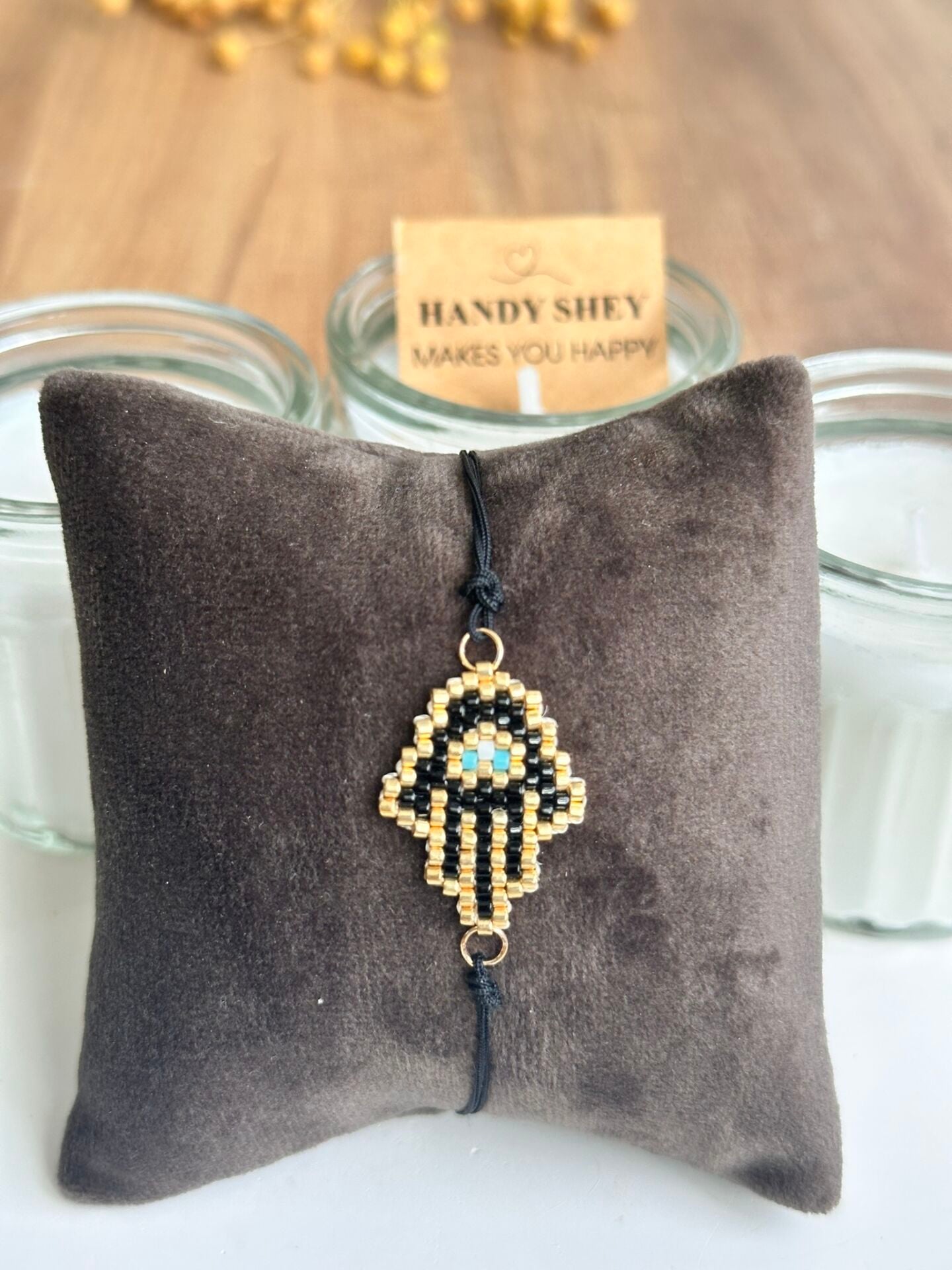 Hamsa - Miyuki Boncuk Bileklik | El Yapımı | Ayarlanabilir