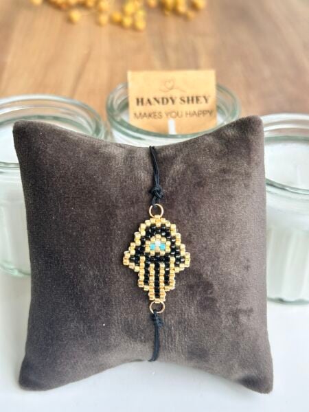 Hamsa - Miyuki Boncuk Bileklik | El Yapımı | Ayarlanabilir