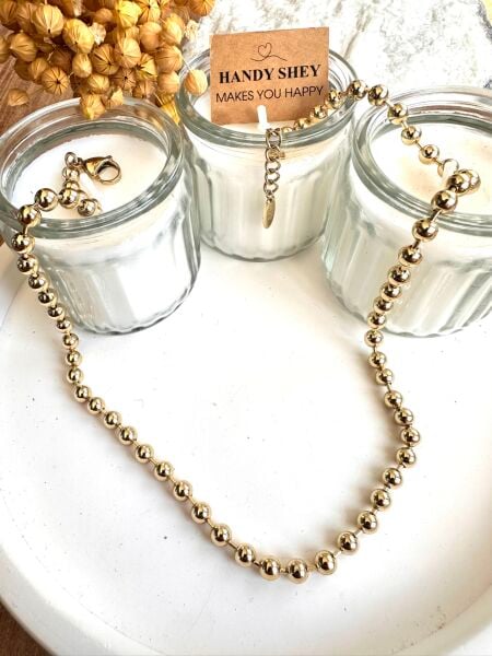 Dorika Top Zincir Premium Altın Kaplama Kolye | VIP Özel Seri | Xuping Logolu | Gold Renk